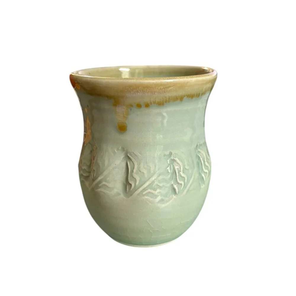 Sunset Canyon Pottery Coffee Cup‎ Mug Signed Handmade Glazed